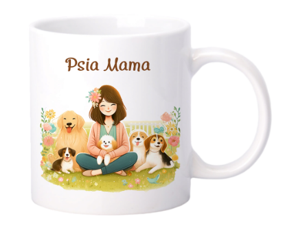 Obrazek Kubek z okazji Dnia Matki "Psia Mama" 330 ml